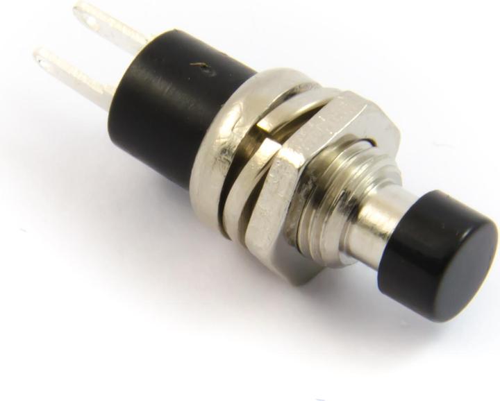 Actual product image Purecrea Flush-mounted push-button black 7mm 2P