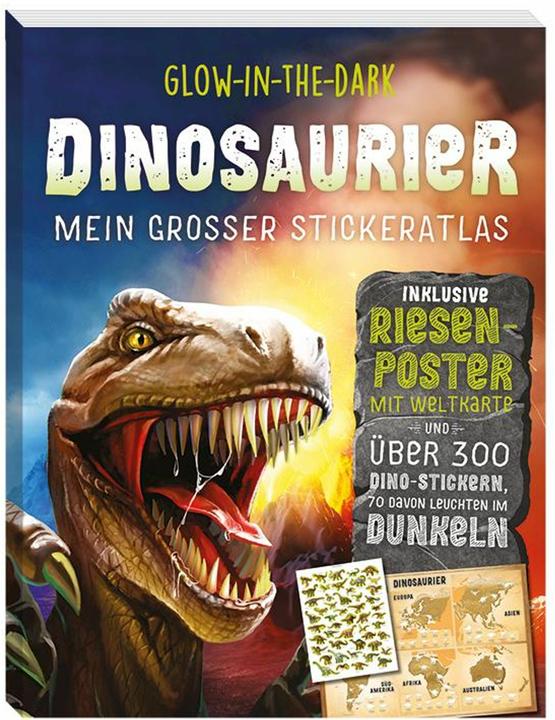 Actual product image Panini Glow-in-the-Dark Dinosaurs: My Great Sticker Atlas