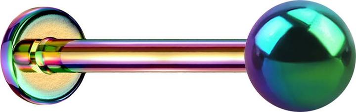 Image du produit Star Piercing Labret Micro Threadless coloré avec boule (sans laiton)