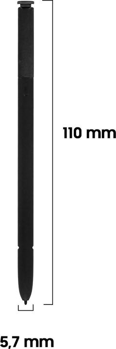 Produktbild Avizar Bluetooth-Stift Galaxy Note 8 Touchscreen feine Spitze 0,7mm - Schwarz