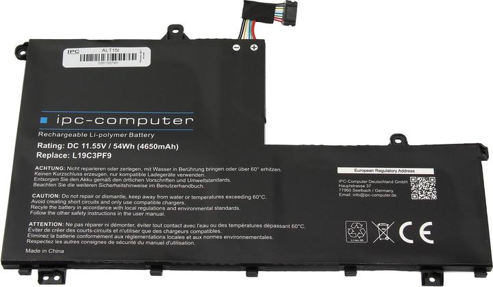 Actual product image IPC 5B10X55569 (3 Cells, 4650 mAh)