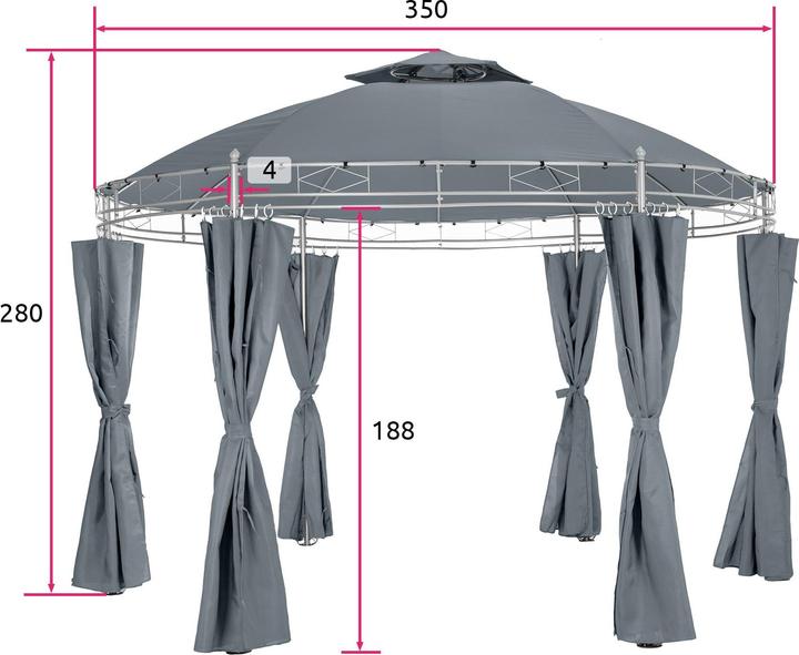 Image du produit tectake Siana (350 cm, 350 cm)