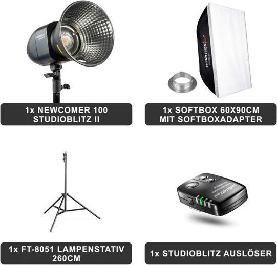 Produktbild Walimex pro Newcomer 100 II Set Single (100 W, Set)