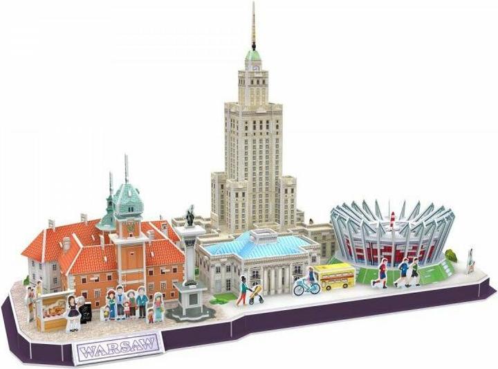 Actual product image Cubicfun Cityline Warsaw 3D Jigsaw by (126 pieces)