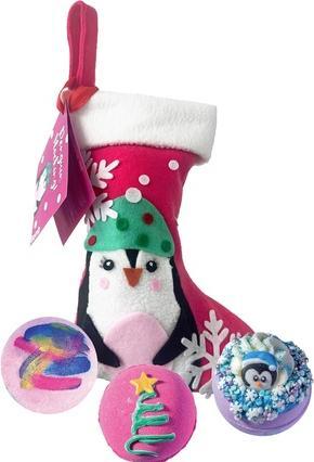 Bomb Cosmetics Pinguin Strumpf Weihnachten Handgemachte Badebomben