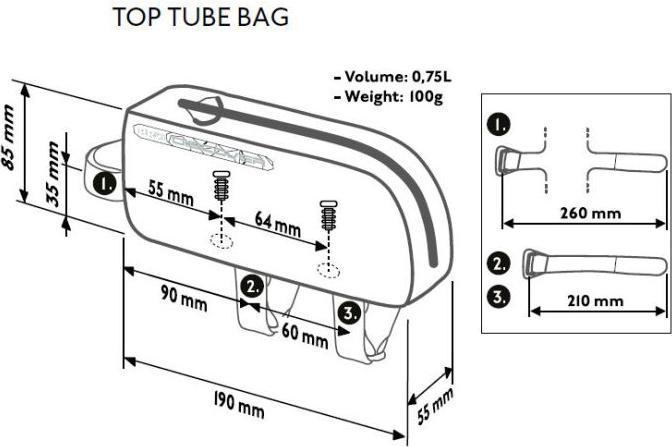 Actual product image PRO Gravel (0.75 l, Frame bag)