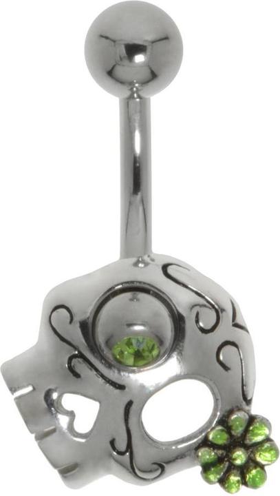 Immagine prodotto Bijouteria Piercing ventre (Email, Acciaio chirurgico 316L, Vetro (di orologio), Argento 925)