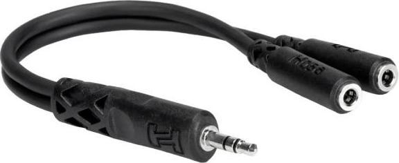 Actual product image Hosa YMM-232 Y-adapter TRS stereo splitter 3.5mm (Splinters)