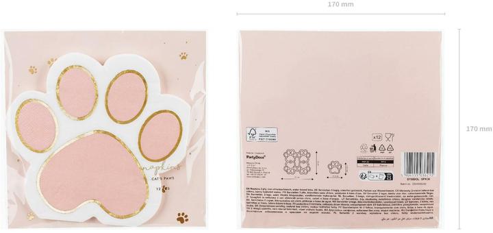 Produktbild Partydeco Papierservietten (12 x, 15.5 x 14.5 cm)