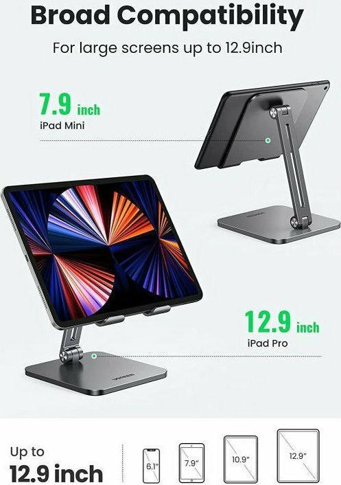 Immagine prodotto Ugreen LP134 Supporto per tablet pieghevole in metallo (grigio)