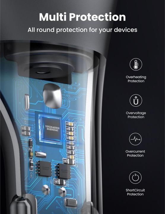 Actual product image Ugreen CD204 Car charger with 12V cigarette lighter socket