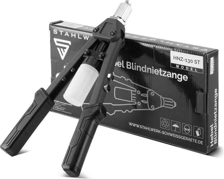 Produktbild Stahlwerk Hebel Blindnietenzange Spanndornzange Nietmutternzange Nietzange Set (12.70 mm)