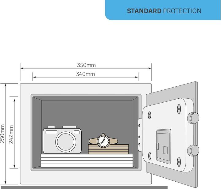 Actual product image Yale Value Safe furniture safe with alarm & keypad M, 16.3 l (16.30 l)