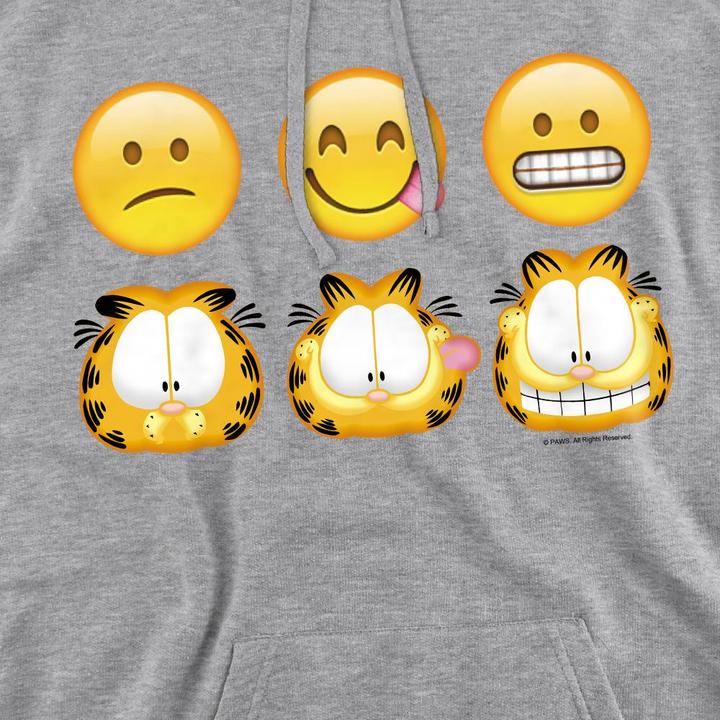 Immagine prodotto Garfield Felpa con Cappuccio Emoji Uomo (M)