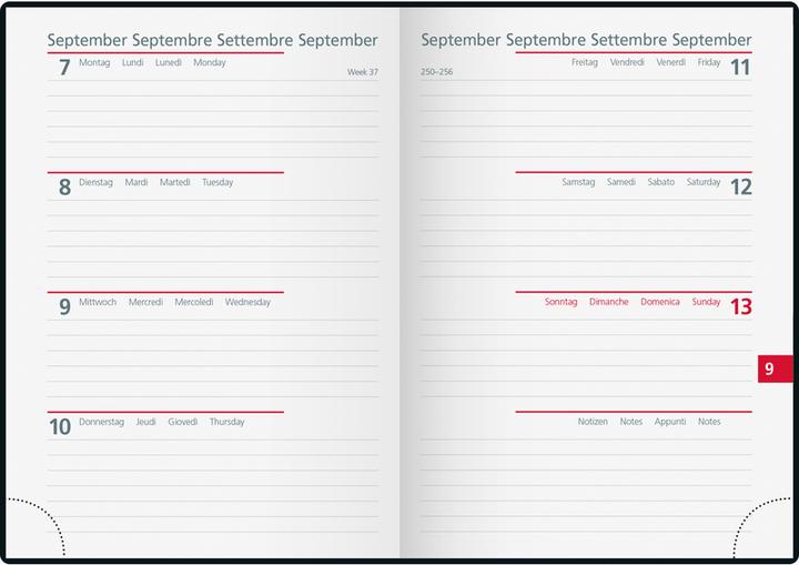 Produktbild Simplex Wochenagenda Ladytimer 10 x 14 cm, 2026, Mehrfarbig (10 x 14 cm, Deutsch, Französisch, Italienisch, Englisch)