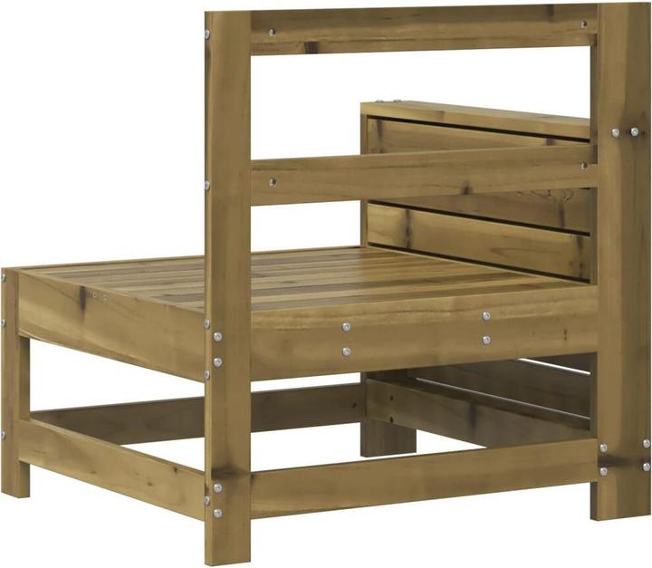 Produktbild VidaXL Gartensofa mit Armlehne und Beistelltisch