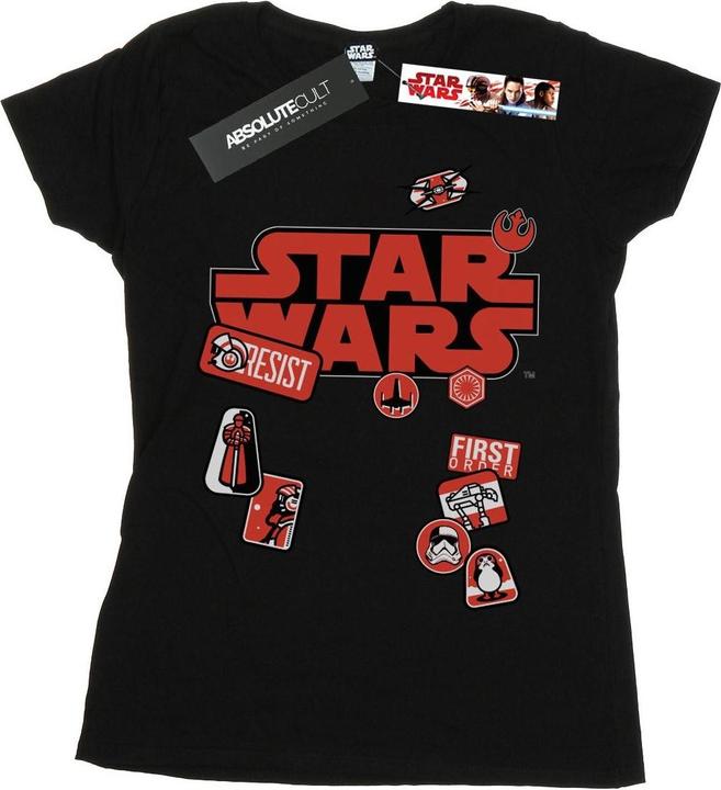 Star Wars The Last Jedi Badges TShirt (L)