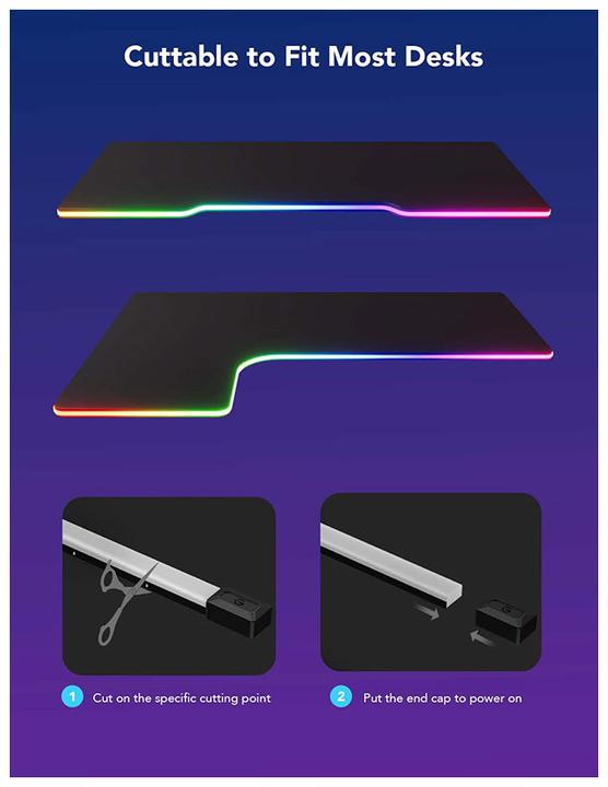 Image du produit Govee LED Stripe Néon Gaming Table (RGBIC, 300 cm, Intérieur)