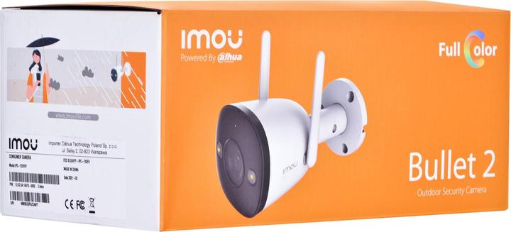Actual product image Imou Bullet 2 IPC F22F 0280B WLAN IP 1920 x 1080 Pixel Surveillance Camera (1920 x 1080 Pixels)