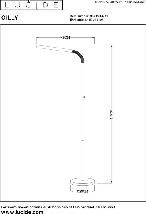 Produktbild Lucide Stehleuchten (300 lm)