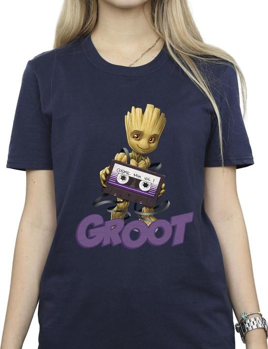 Immagine prodotto Guardians of the Galaxy Groot Casette Maglietta Ampia Donna (S)