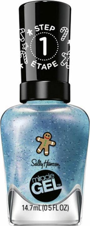 Actual product image Sally Hansen Miracle Gel Holiday Collection Nail Polish Jack Frosted 910 (Jack frosted, Gel-Effect Nail Polish)