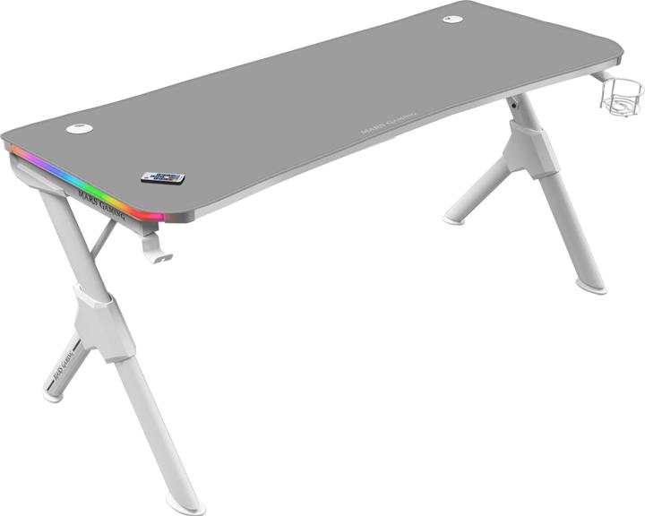 Mars Gaming Bureau Gamer MGD140 RGB (Blanc)