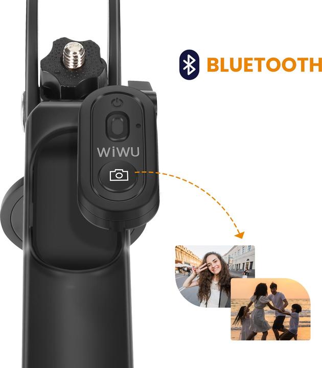 Actual product image Wiwu Selfie stick - Selfie Stick Wi-SE012 with Tripod Function and double LED light