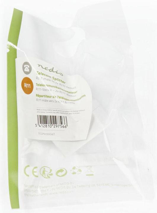 Produktbild Nedis Splitter für Telekommunikation RJ11 Stecker - 2 x RJ11 H