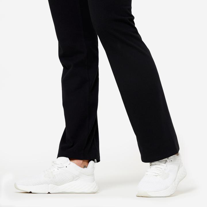 Produktbild Domyos Leggings Damen ausgestelltes Bein - schwarz (W26/L30)