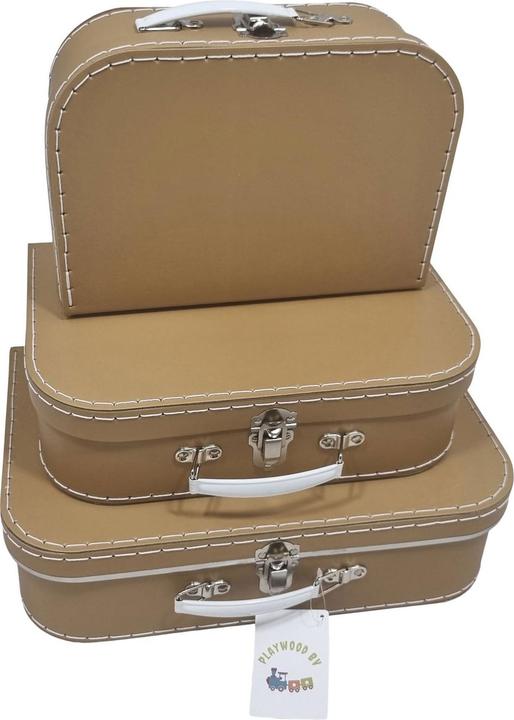 Image du produit Playwood Set de valises en carton Marron, 3pcs.