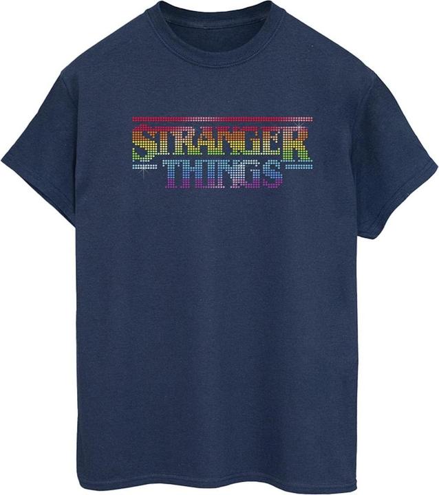Netflix Stranger Things Rainbow Dot Logo TShirt