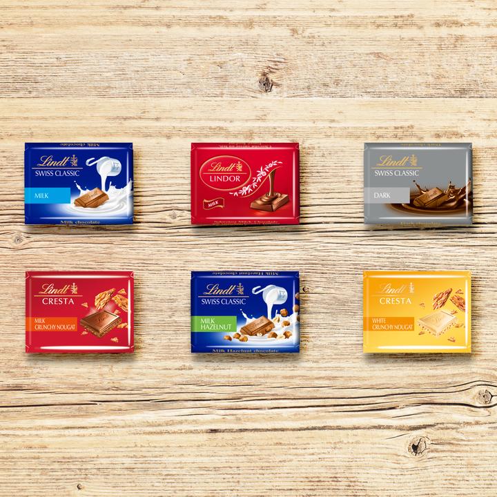 Actual product image Lindt Souvenir Napolitains Assorted Classic Box (185 g)