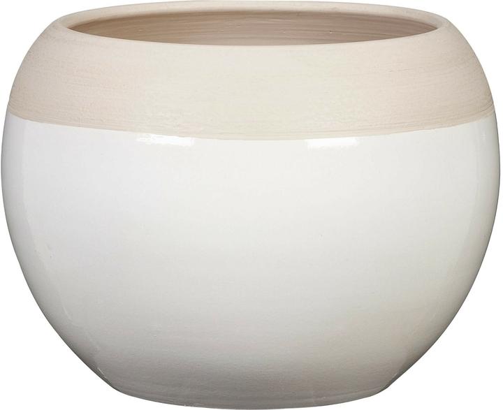 Produktbild Scheurich Blumentopf Blanco 718, 12.3 cm, Weiss, Detailfarbe: Beige (12.30 cm)