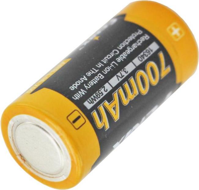 Actual product image AccuCell 8fach Schnell-Ladegerät und 8 Stück CR123 A Li-ion Akku (1 pcs., CR123A, 760 mAh, Battery + charger)