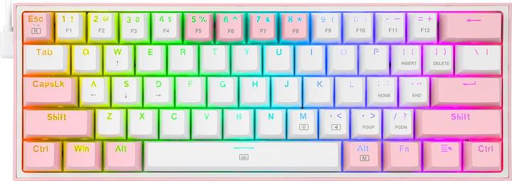 Actual product image Redragon Klawiatura K617 Fizz (K617-RGB pink) (US, Cable)