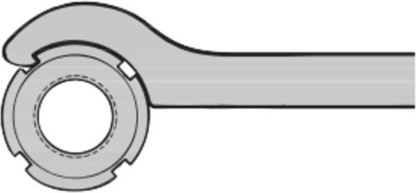 Produktbild Amf Hakenschlüssel mit Nase (130 mm, 124 mm, 120 mm, 125 mm)