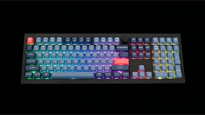 Actual product image Keychron V6 Max QMK/VIA Wireless Custom Mechanical Keyboard Fully Assembled Knob,Carbon Black, Gater (US, Wireless)
