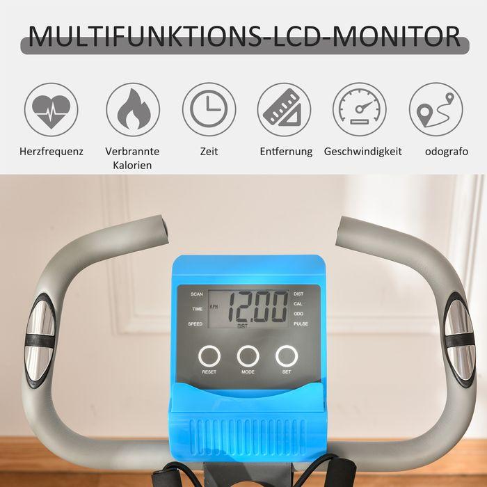 Produktbild Swisshandel24 Heimtrainer X-Bike 2-in-1 Fahrradtrainer LCD-Display klappbar Trimmrad mit 8 stufig einstellbarem Ma