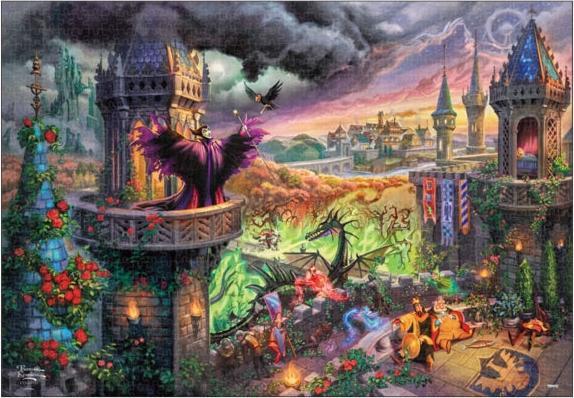 Image du produit Disney Maléfique puzzle de 1000 pièces Special Art Collection style toile (1000 pièces)