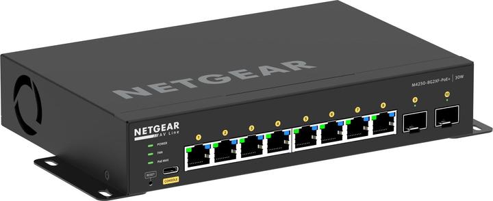 Produktbild Netgear 10PT, M4250-8G2XF-POE+, Managed Switch (10 Ports)