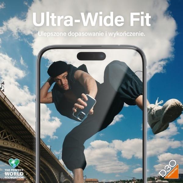 Image du produit PanzerGlass MATRIX Protecteur d'écran avec D3O Ultra-Wide Fit (1 pièce(s), Apple iPhone 15 Plus)