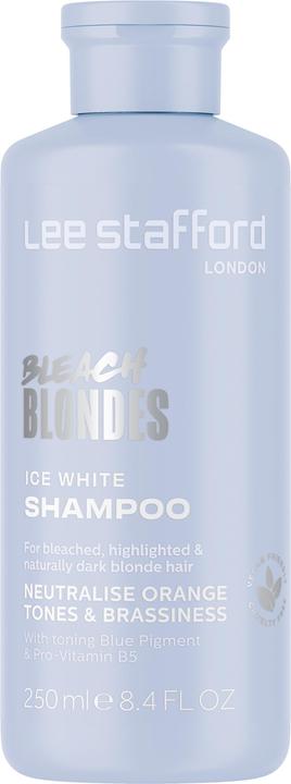 Lee Stafford Bleach Blondes Ice White Silver Toning Shampoo for Blonde Hair (250 ml, Silbershampoo)