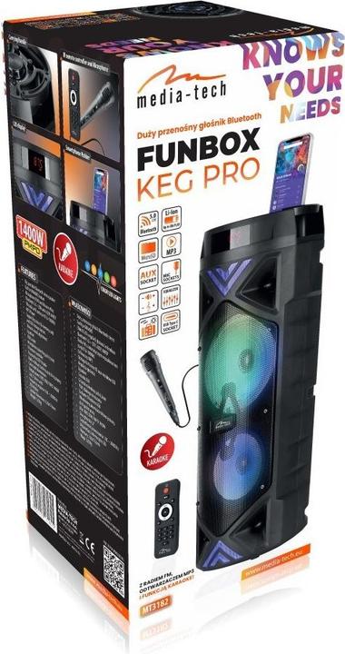 Produktbild Media-Tech Power Audio Bt Funbox Keg Pro Mt3182 (Batteriebetrieb)