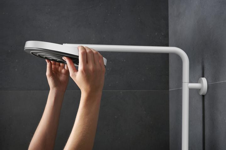 Actual product image hansgrohe Pulsify S Puro shower system 260, 1jet, Ecostat Fine, hand shower 3jet, EcoSmart