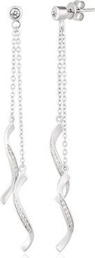 Immagine prodotto Modesi Orecchini lunghi in argento con zirconi M23053