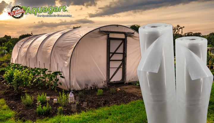 Produktbild Aquagart 20m Gartenfolie Gewächshausfolie UV 5 Frühbeetfolie Treibhausfolie 6m breit