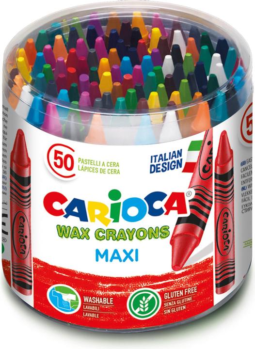Carioca Wachsmalkreide Maxi (Mehrfarbig, 50 x)