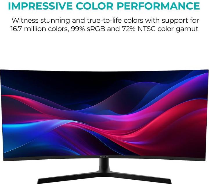 Actual product image Misura High Resolution monitor 34" - 165 Hz BENDED (3440 x 1440 pixels, 34")