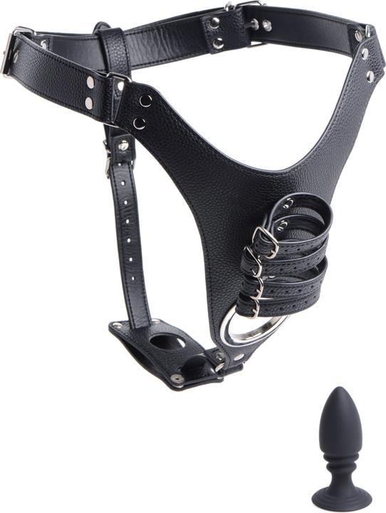 Produktbild XR Brands Penis Chastity Belt With Silicone Anal Plug